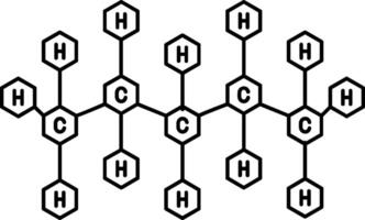 Pentane Line Icon vector