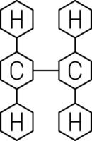 Ethene Line Icon vector