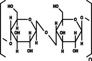 Cellulose Line Icon vector