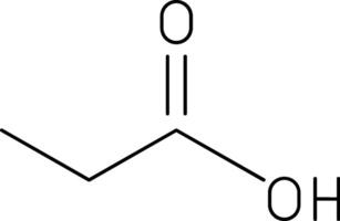 Propionic Acid Line Icon vector