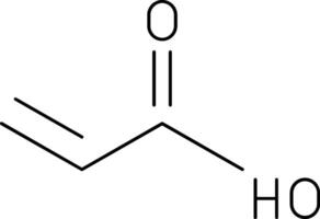 Acrylic Acid Line Icon vector