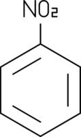 Nitrobenzene Line Icon vector