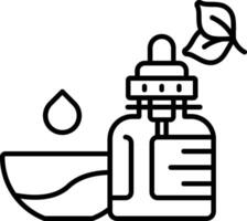 Essential Oils Line Icon vector