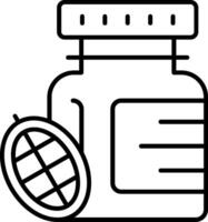 Cocoa Butter Line Icon vector