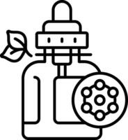 Antioxidant Serum Line Icon vector
