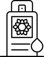 Calendula Extract Line Icon vector