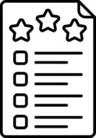 Feedback Form Line Icon vector