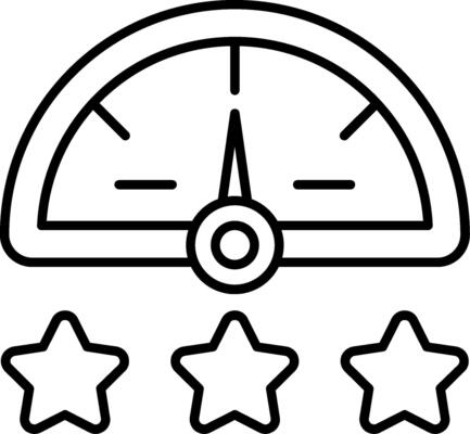 Rating Scale Line Icon