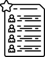 Comment Summary Line Icon vector