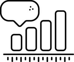 Comment Chart Line Icon vector