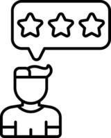 Feedback Set Line Icon vector