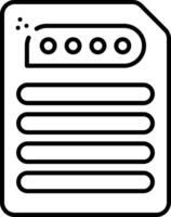 Star Summary Line Icon vector