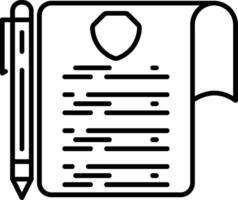 Policy Declaration Icon vector