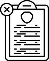 Policy Cancellation Icon vector
