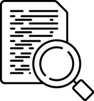 Underwriter Line Icon vector