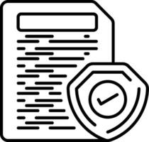 Coverage Line Icon vector