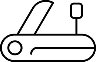 Multitool Line Icon vector