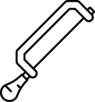 Coping Saw Line Icon vector