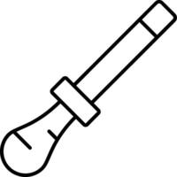 Cold Chisel Line Icon vector