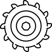 Miter Saw Line Icon vector