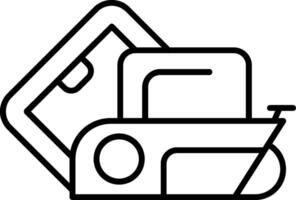 Belt Sander Line Icon vector
