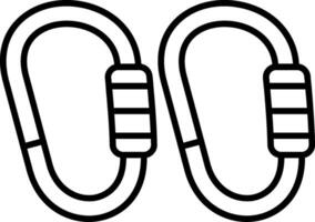 Spring Clamp Line Icon vector