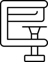 Clamp Line Icon vector