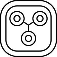 Flux Line Icon vector