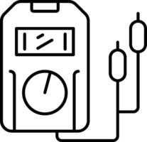 Voltage Tester Line Icon vector