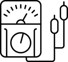 Circuit Tester Line Icon vector
