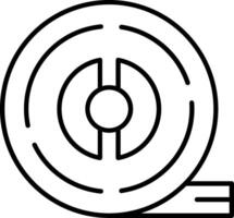 Electrical Tape Line Icon vector