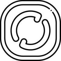 Refresh Navigation Line Icon vector