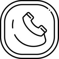Contact Line Icon vector