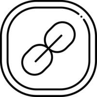 Link Line Icon vector