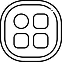 Menu Line Icon vector