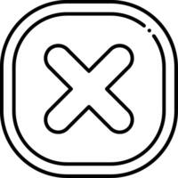 Remove Line Icon vector