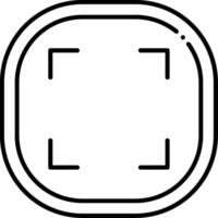 Fullscreen Line Icon vector