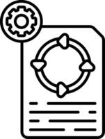 Agile Principles Line Icon vector