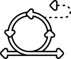 Agile Sprint Line Icon vector