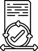 Acceptance Criteria Line Icon vector