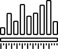 Increment Line Icon vector