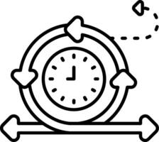 Iteration Line Icon vector