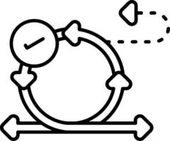 Iterative Development Line Icon vector