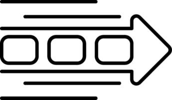 Agile Release Train Line Icon vector