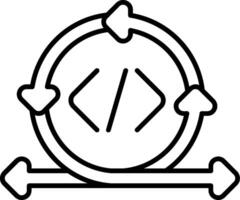Continuous Integration Line Icon vector