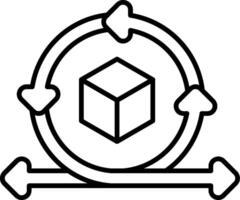 Continuous Delivery Line Icon vector