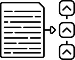 Work Item Line Icon vector