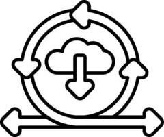 Continuous Deployment Line Icon vector