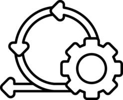 Technical Debt Line Icon vector