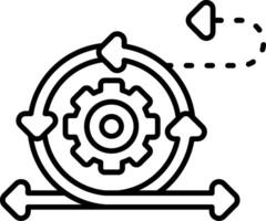 Sprint Review Line Icon vector